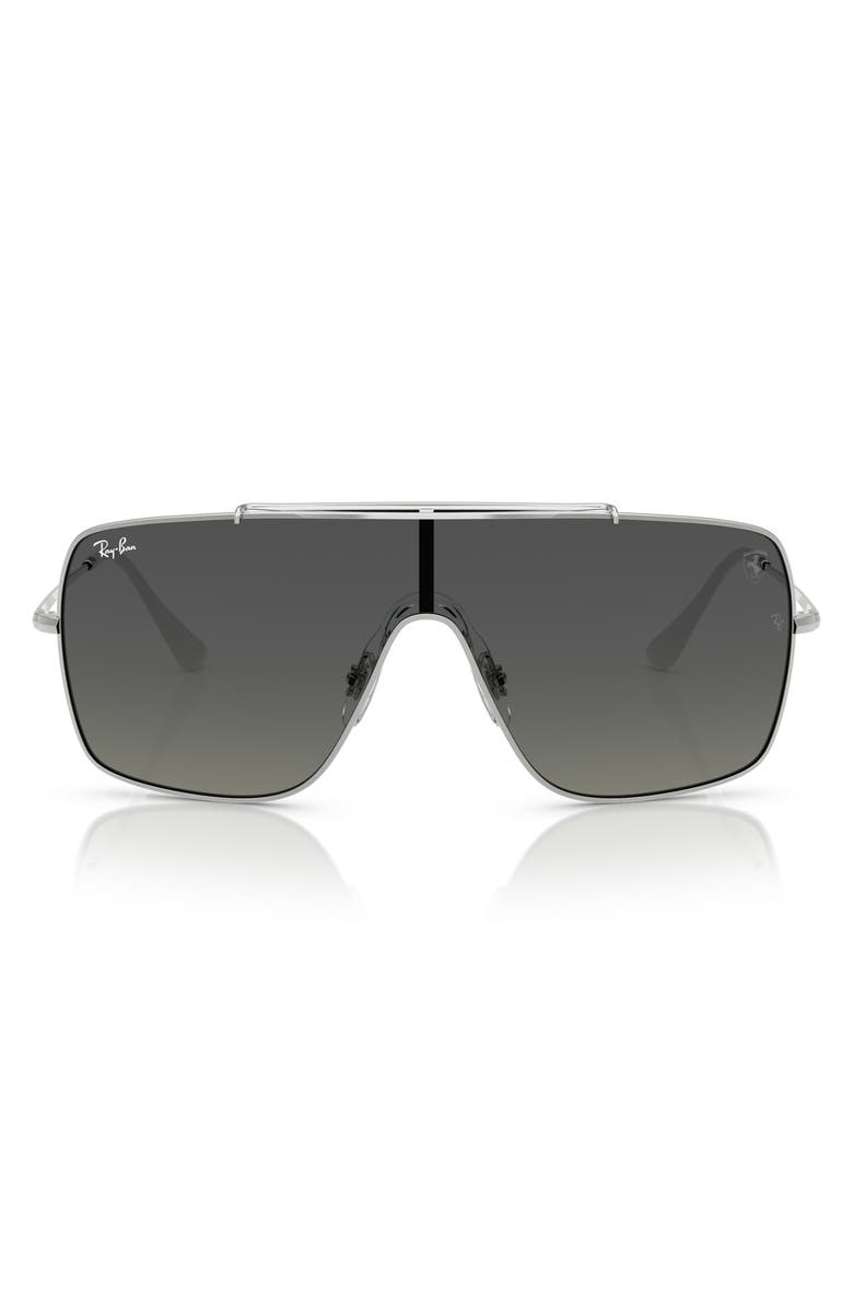 Ray-Ban Wings 59mm Gradient Square Sunglasses, Main, color, Silver