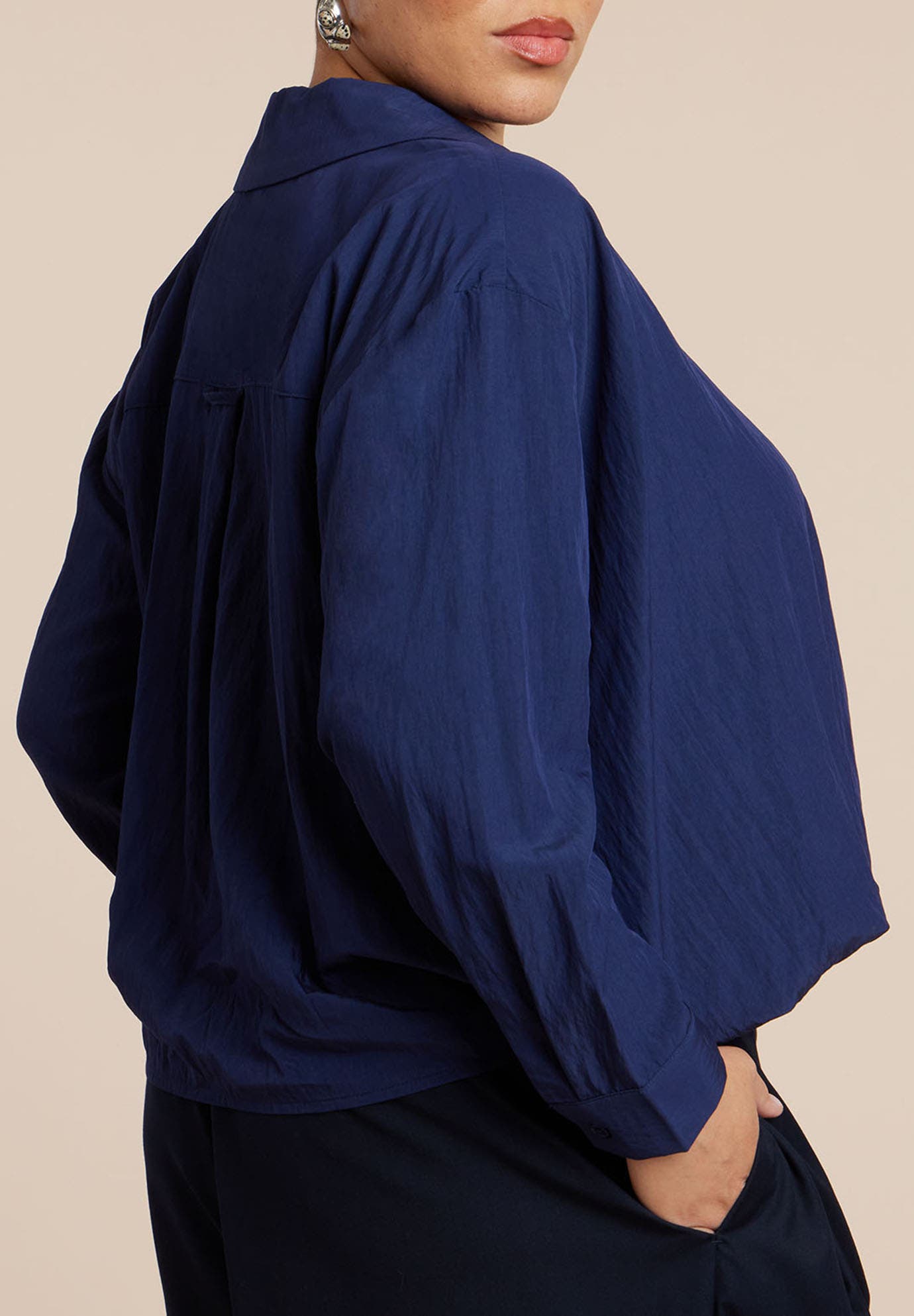 Neck Pleat Blouse - image 4
