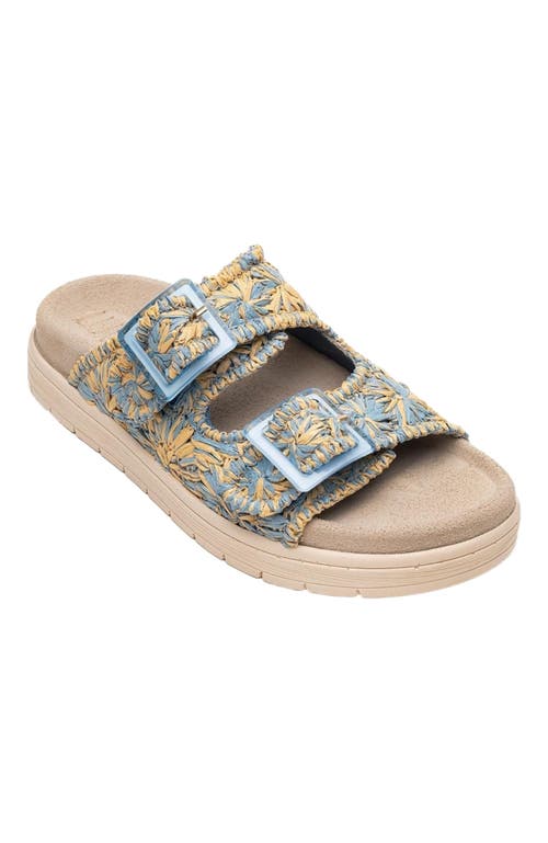 Forever & Always Shoes Milana Leather Double-strap Sandal In Multi