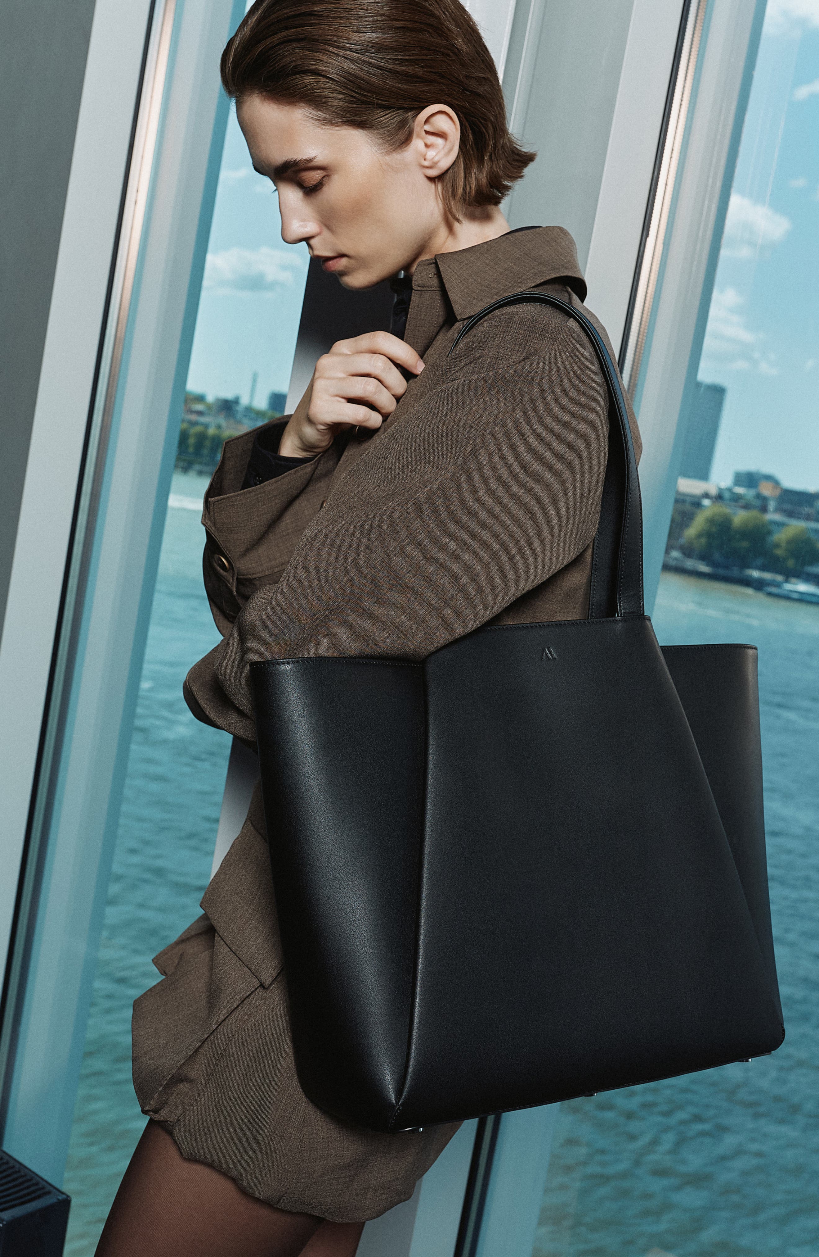 Pyramid Leather Tote Bag (Women) | Nordstrom