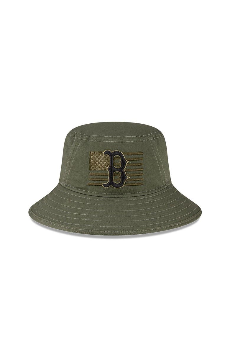 New Era Men's New Era Green Boston Red Sox 2023 Armed Forces Day Bucket Hat, Alternate, color, Green