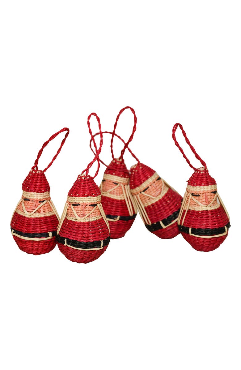 GOODEE x Ames Jipi Santa Set of 5 Ornaments, Main, color, 