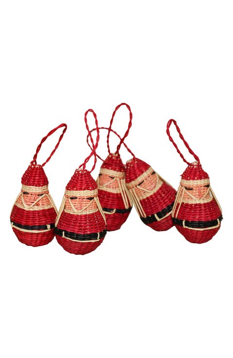 x Ames Jipi Santa Set of 5 Ornaments