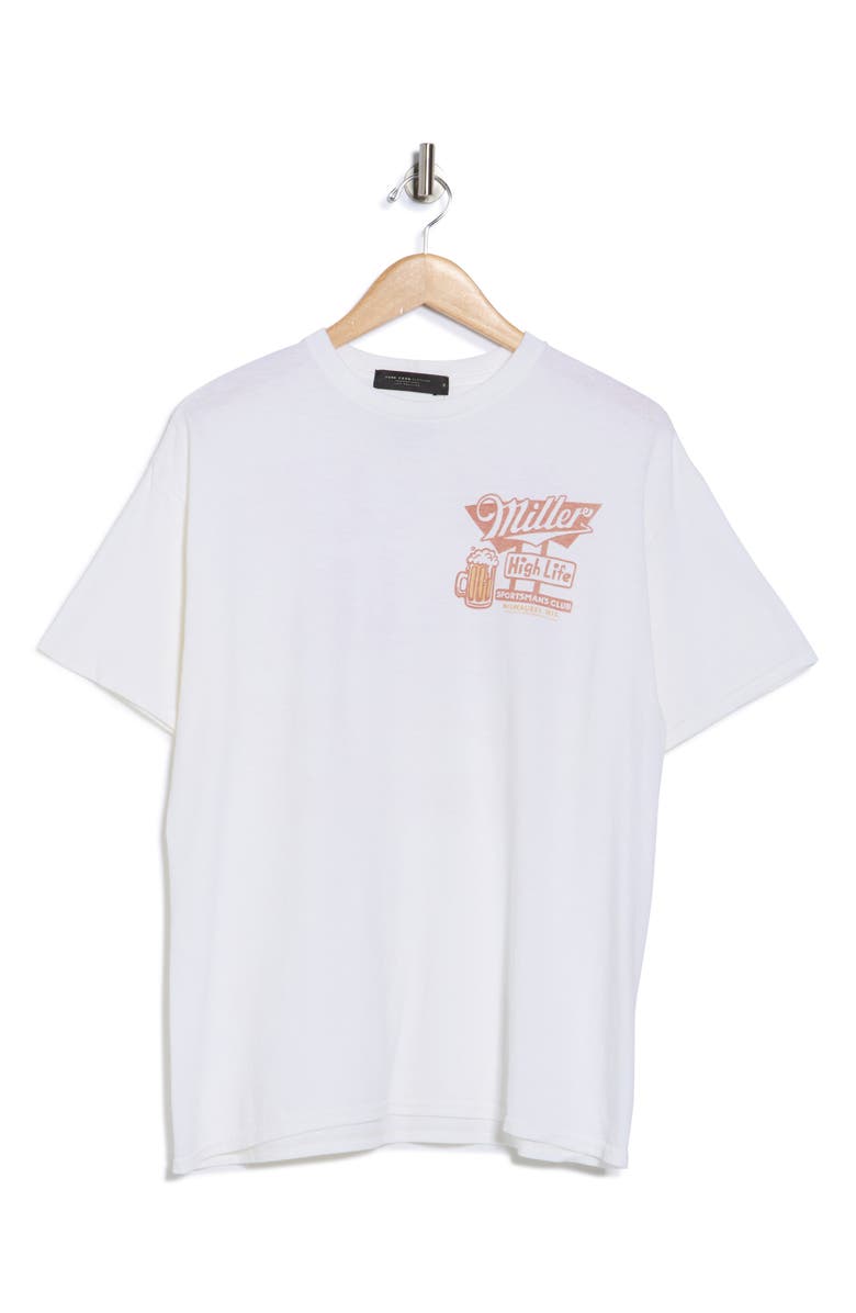 Junk Food Miller High Life Graphic T-Shirt, Alternate, color, White