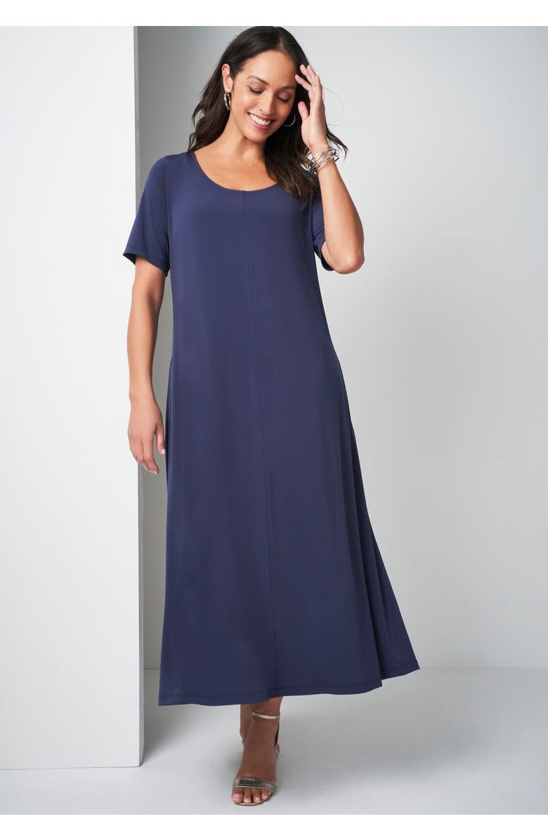 Jessica London Belted 4-Piece Wardrober, Alternate, color, Navy