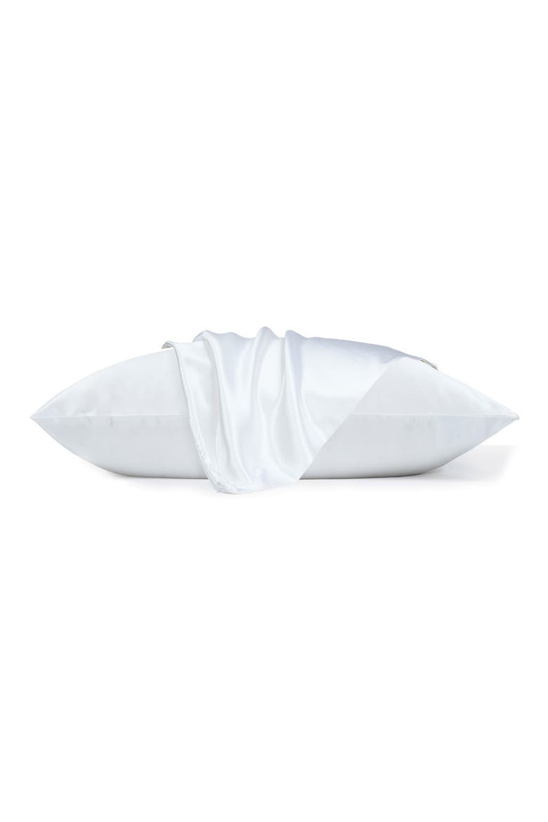 100% Pure Mulberry Silk Pillow Case, Alternate, color, WHITE