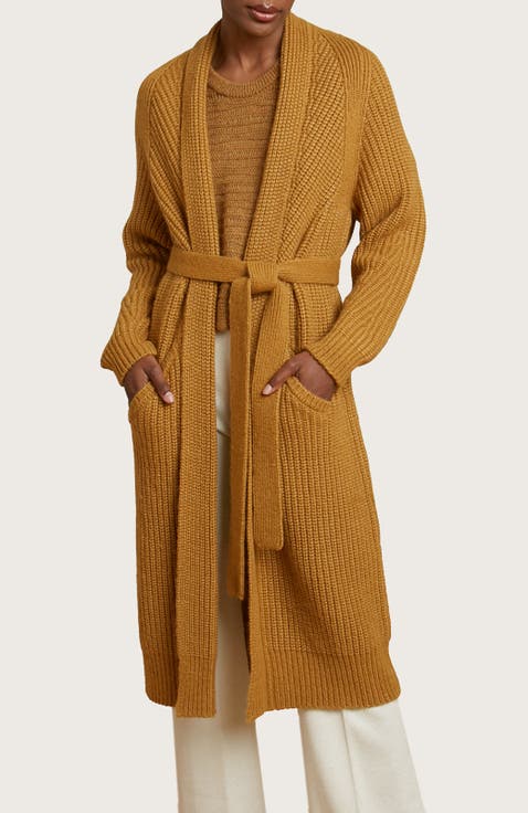 売れ筋商品|||ゲス ニット&セーター アウター レディース Women's Nellie llic Cardigan Gold Lurex Shimmer Metallic Gold Button-up Cardigan With Pockets on Luulla