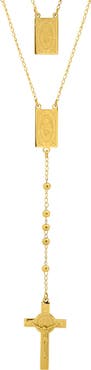 HMY JEWELRY Men's Sacred Heart 18k Gold Plated Pendant Necklace