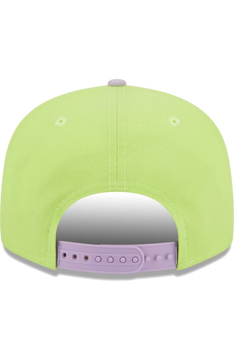 New Era Men's New Era Neon Green/Lavender Pittsburgh Steelers Two-Tone Color Pack 9FIFTY Snapback Hat, Alternate, color, 