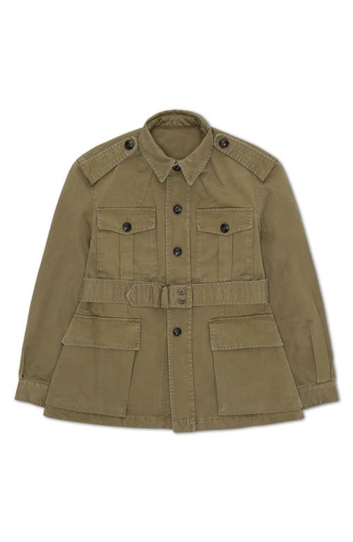 Fortela Wmadison Sahariana Cotton Jacket In Green