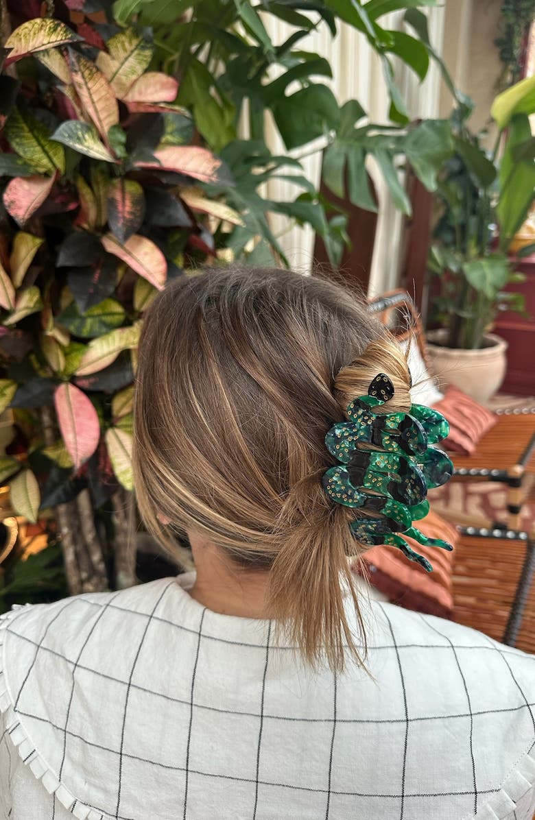 Solar Eclipse Snake Hair Clip, Alternate, color,