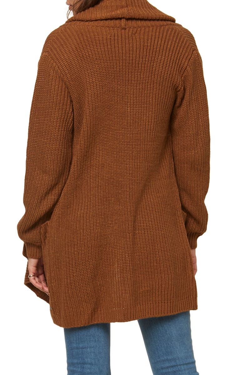 O'Neill Galley Shawl Collar Cardigan, Alternate, color, 