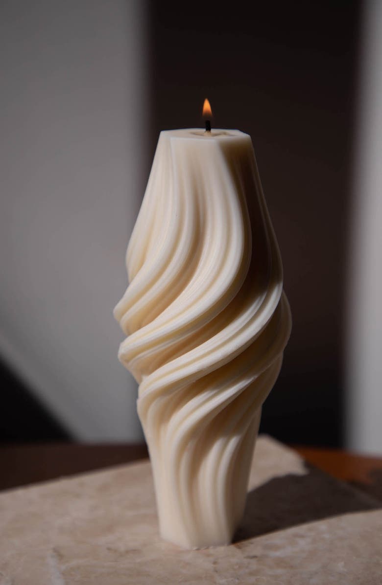 Éluwa Studio Swirl Cylinder Candle, Alternate, color,