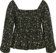 City Chic Dahlia Peasant Top