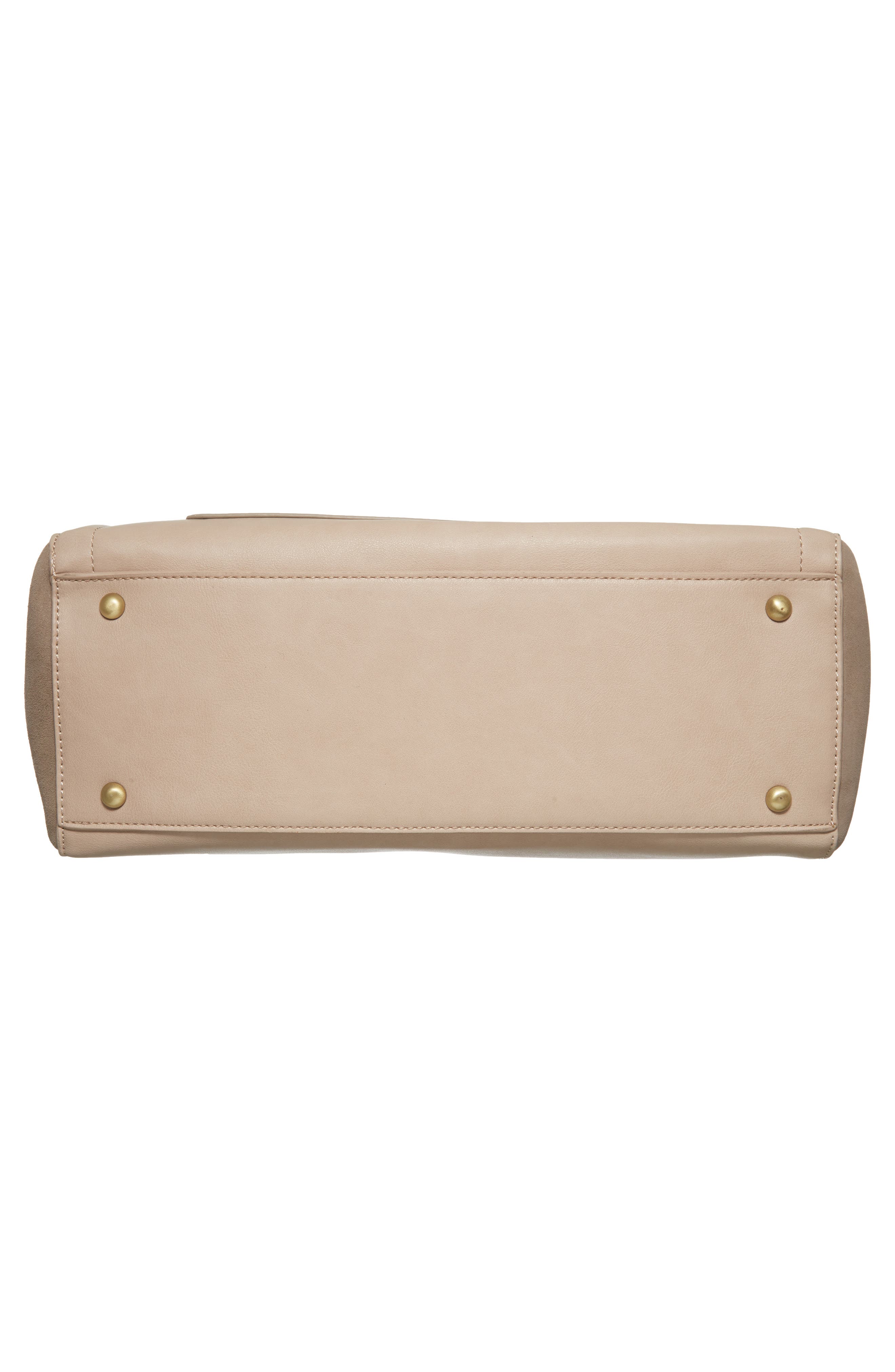 'Jensen' Mixed Media Tote, Alternate, color, TAUPE COMBO