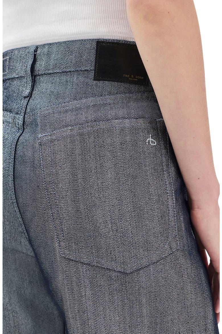 Logan Coated Wide Leg Jeans, Alternate, color, INDIGO SILVER LUREX