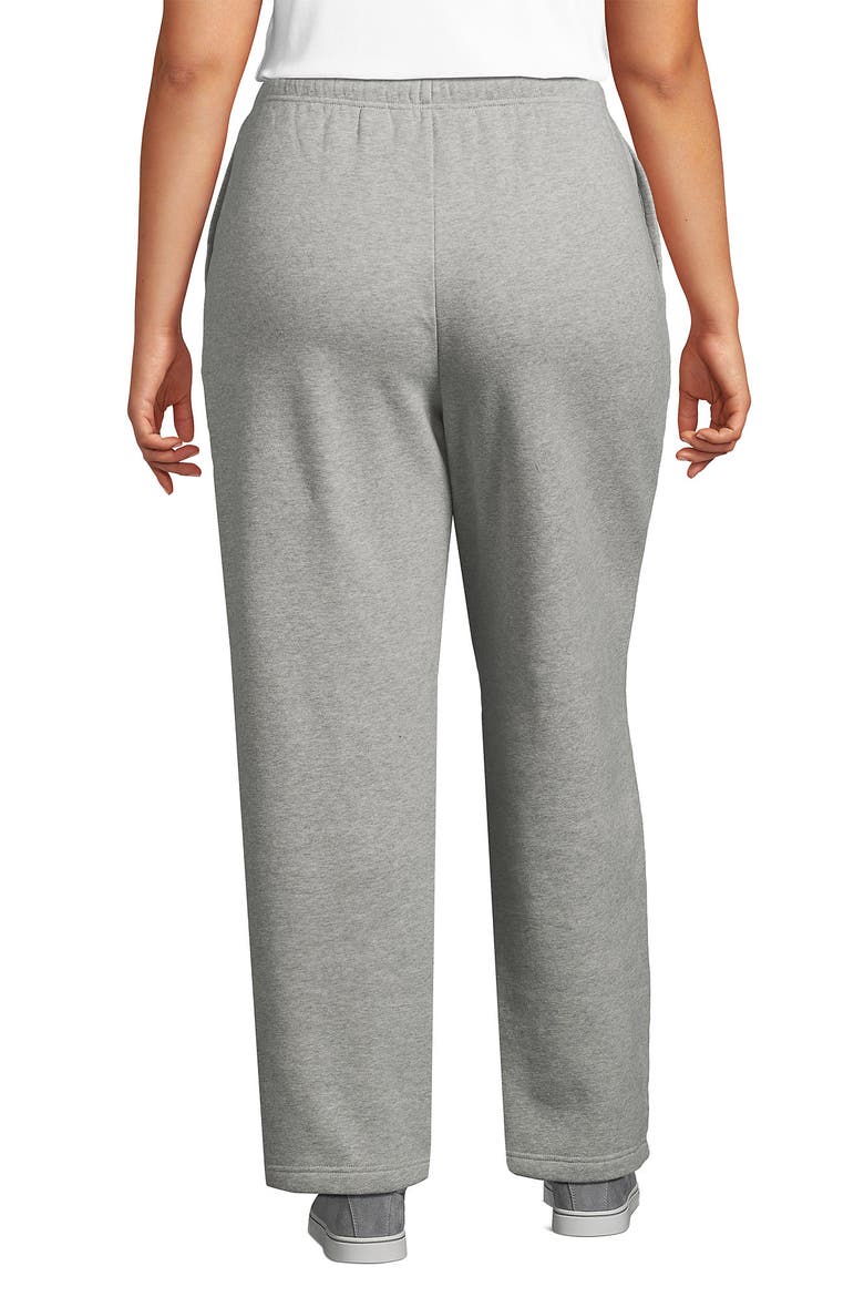 Plus Size Serious Sweats High Rise Relaxed Straight Leg Pants - Set Bottom, Alternate, color, Gray Heather