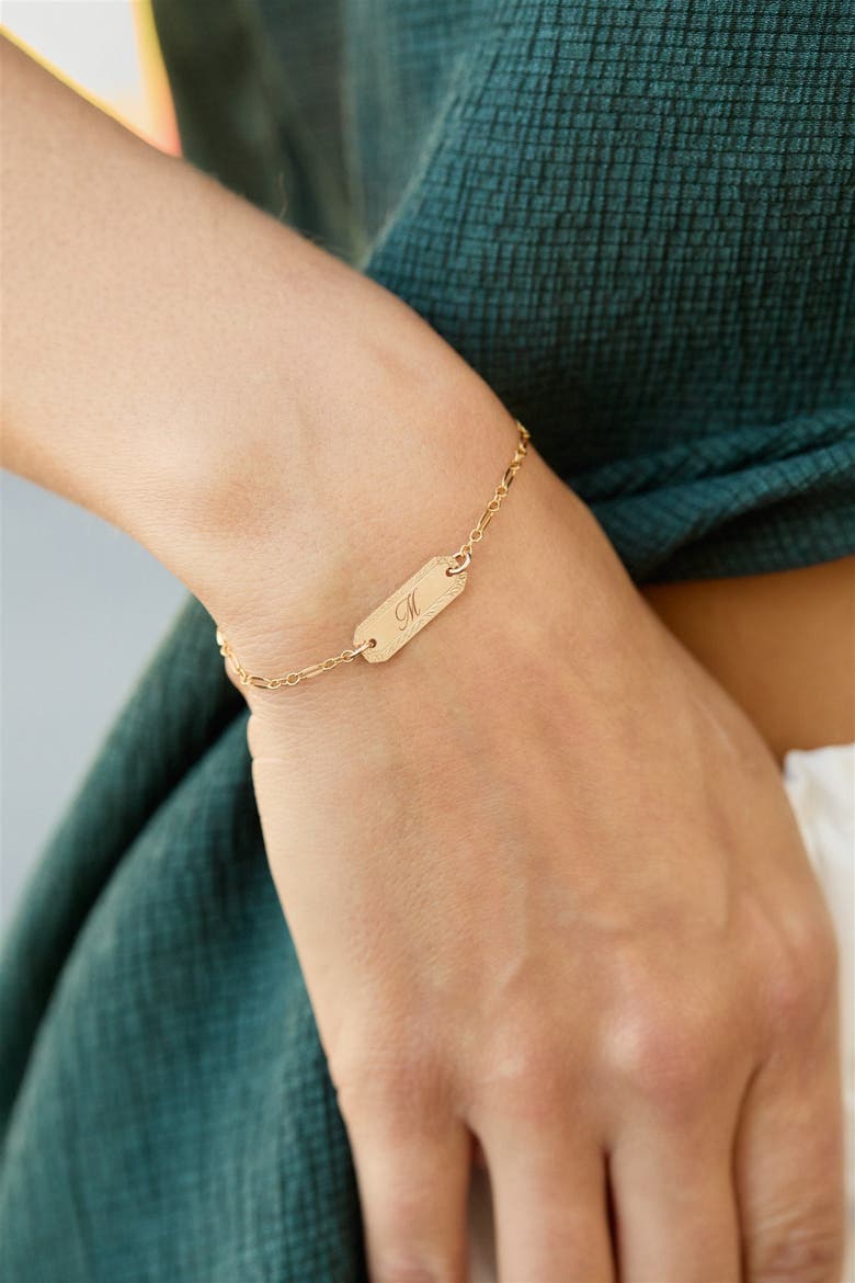 Cora Initial Bracelet, Alternate, color, Gold / A