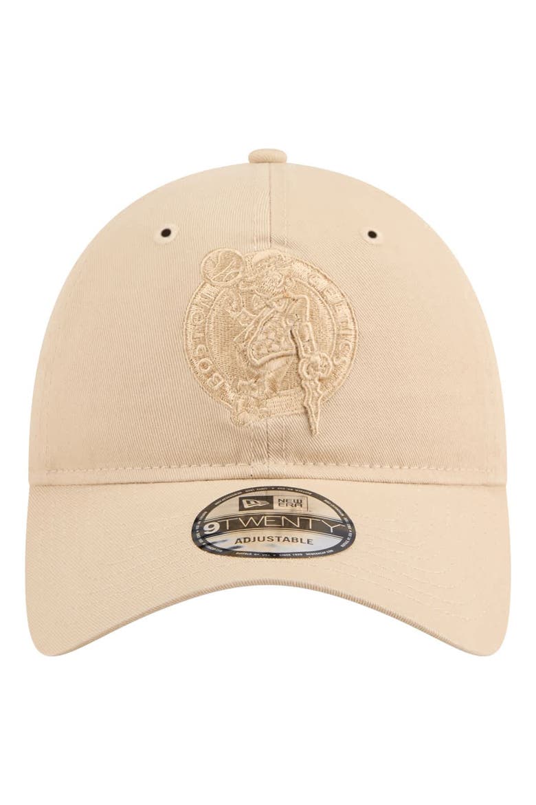 Men's New Era Khaki Boston Celtics Color Pack Tonal 9TWENTY Adjustable Hat, Alternate, color, Khaki