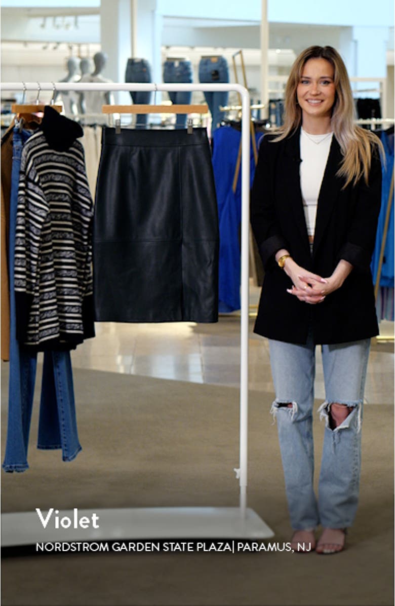 Setora Leather Pencil Skirt, sales video thumbnail