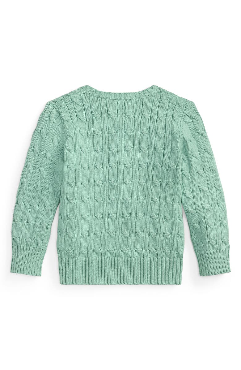 Polo Ralph Lauren Kids' Cable Stitch Sweater, Alternate, color, Celadon