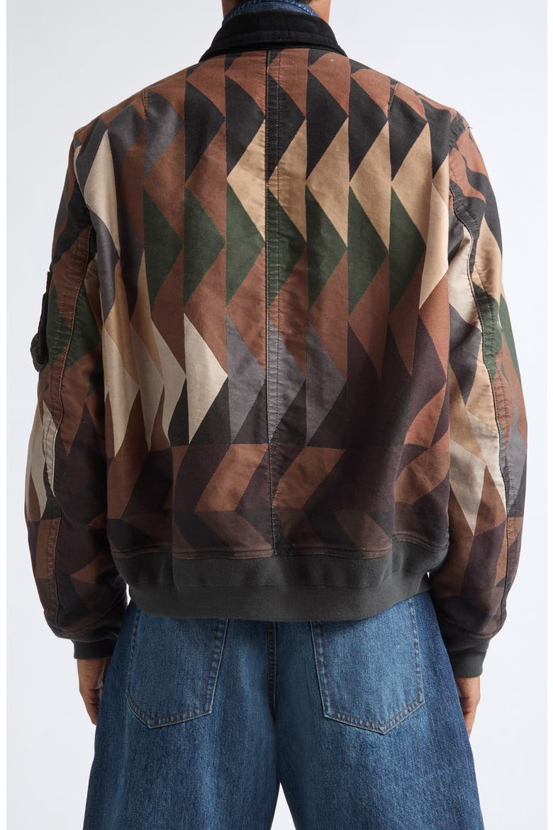 x A.P.C. Quilts Blouson, Alternate, color, BROWN MULTI