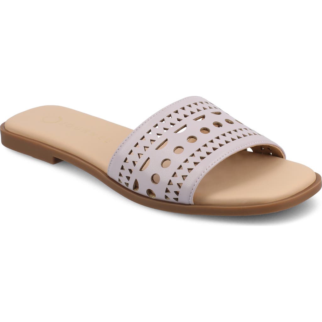 Shop Journee Collection Brodie Slide Sandal In Lilac