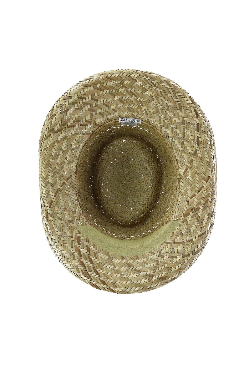 Ascentix Rush Straw Gambler Hat with Wide Brim, Alternate, color, Natural