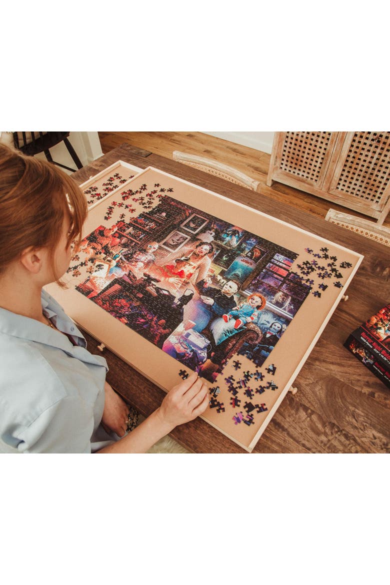 Horror Night Watch Party 1000 Piece Jigsaw Puzzle By Rachid Lotf, Alternate, color, Multi-Color