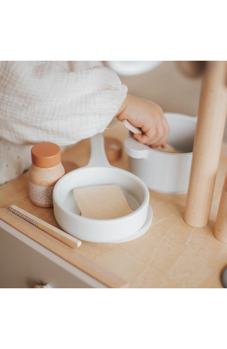 Label Label Wooden Toaster Play Set Tan, 10 Pieces, Alternate, color, Multicolored