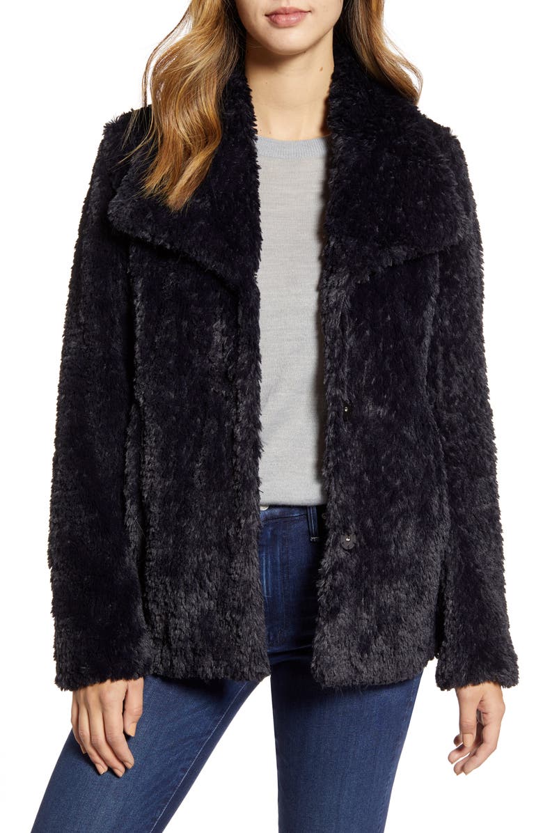 Kenneth Cole New York Faux Fur Jacket, Main, color, 