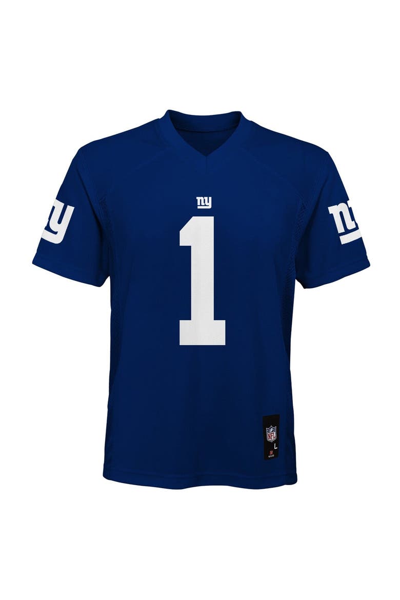 Youth Malik Nabers Royal New York Giants Replica Player Jersey, Alternate, color, Royal