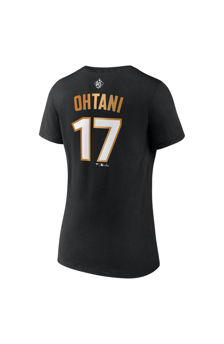 FANATICS Women's Fanatics Shohei Ohtani Black Los Angeles Dodgers 2025 World Series Champions Plus Size Name & Number T-Shirt, Alternate, color, Black