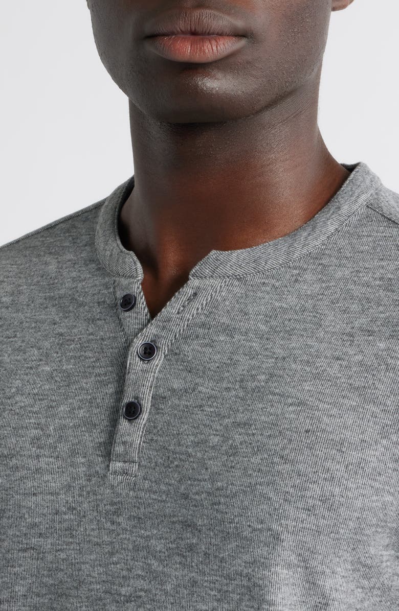 Robert Barakett Alec Heathered Henley, Alternate, color, Grey