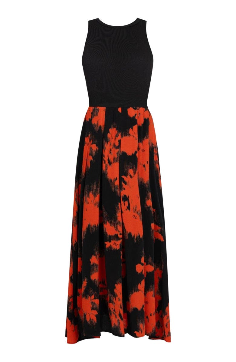 Saint + Sofia Renee Contrast Dress, Alternate, color, Orange