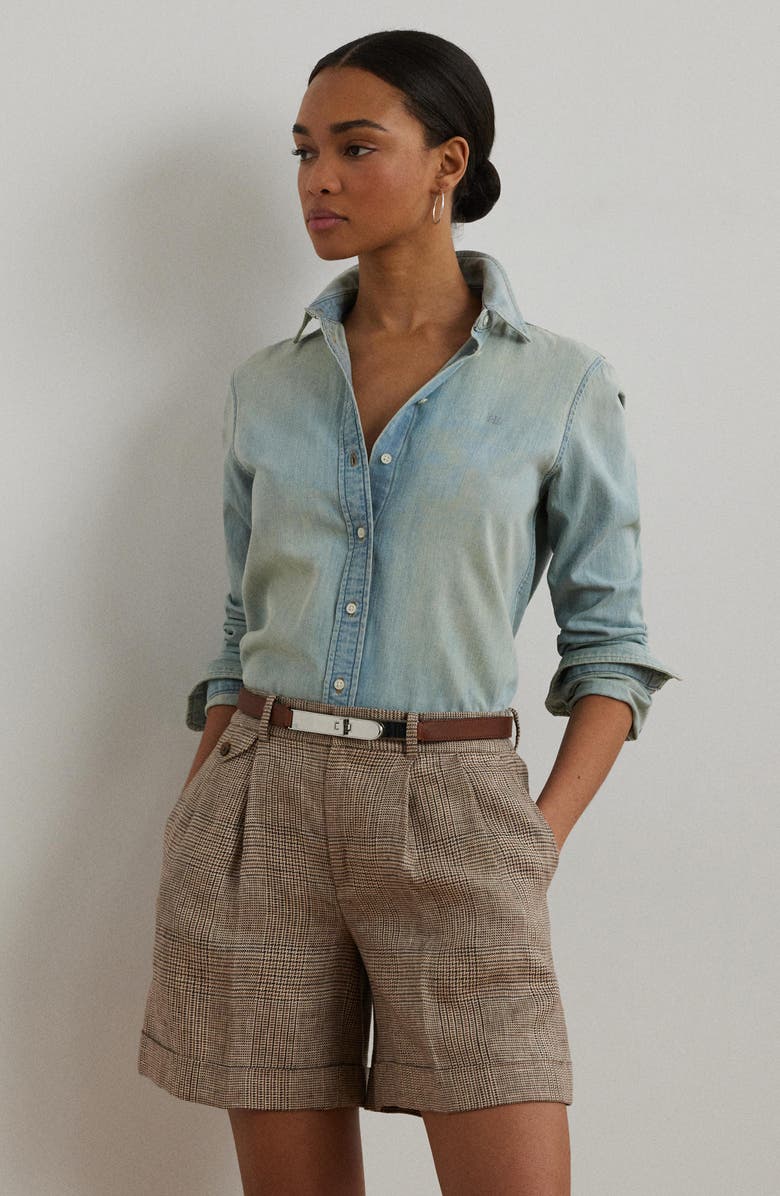 Lauren Ralph Lauren Classic Fit Denim Button-Up Shirt, Alternate, color,