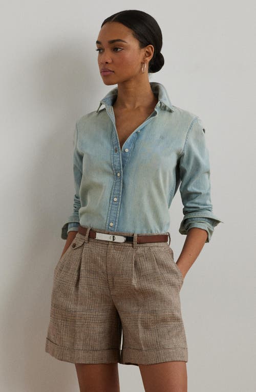Shop Ralph Lauren Lauren  Classic Fit Denim Button-up Shirt In Stella Wash