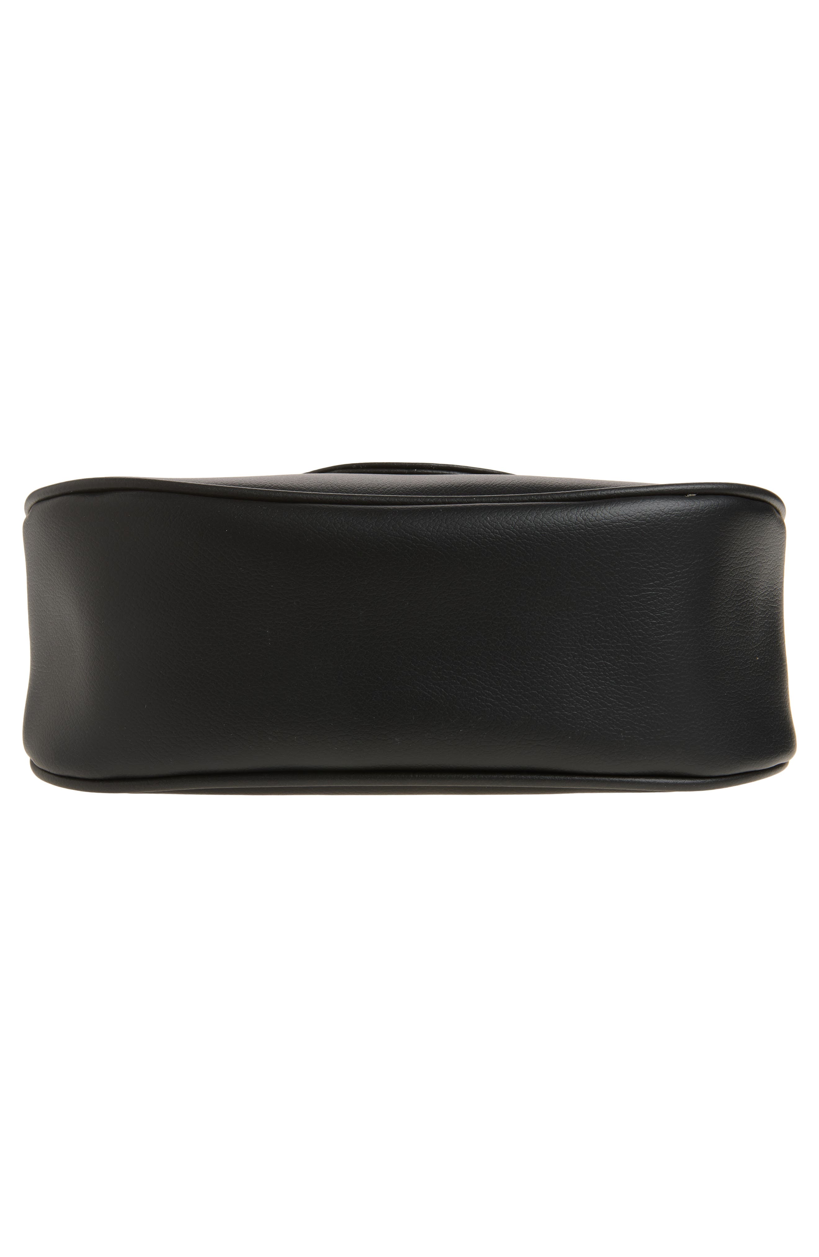 Ineva Faux Leather Baguette Bag, Alternate, color, BLACK