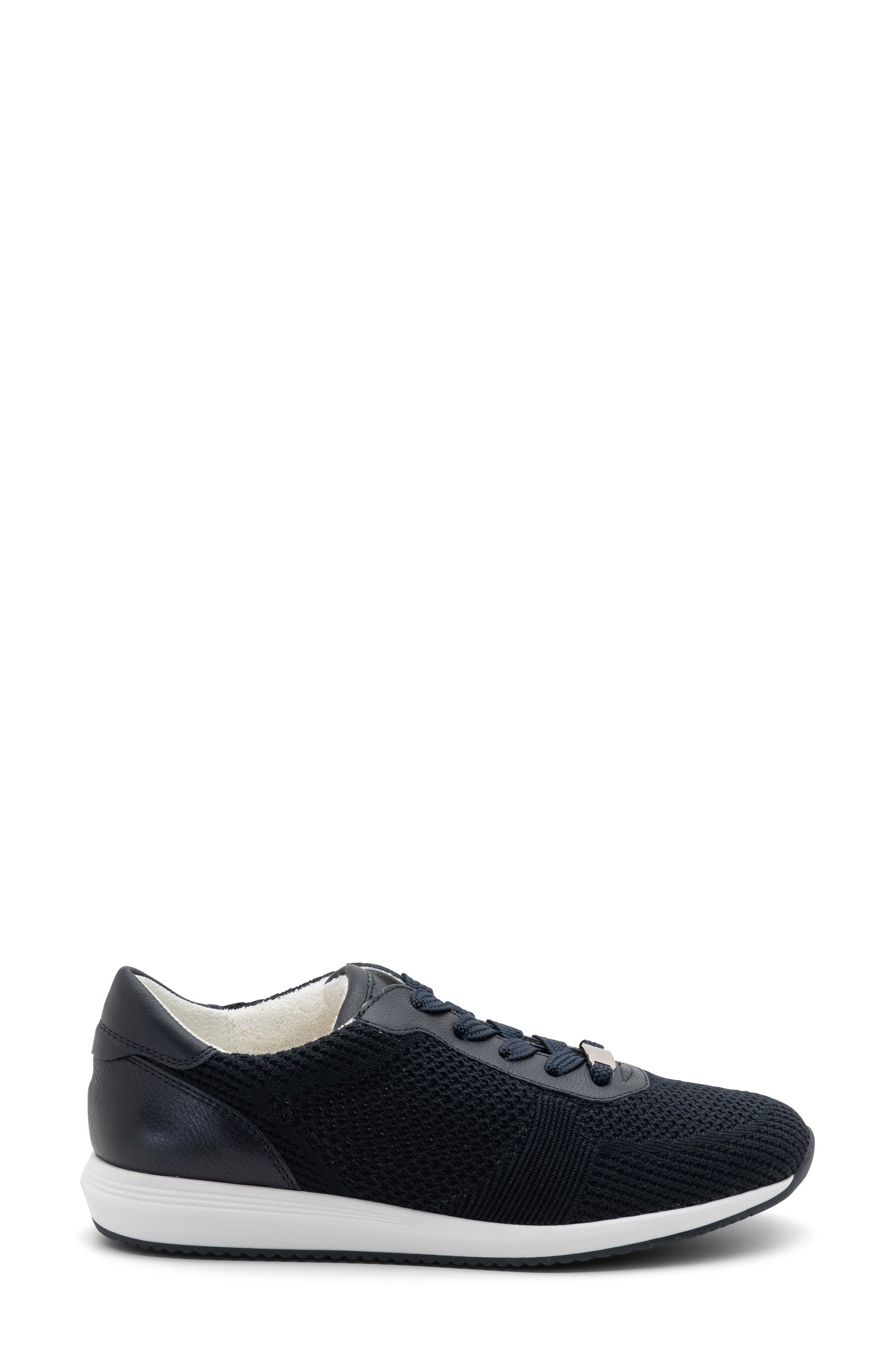 ara Lilly II Sneaker, Alternate, color, Navy Wovenstretch