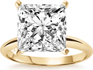 Bliss Diamond 3Ct Certified Princess Cut Solitaire Diamond Engagement Ring 14k Gold Lab Grown