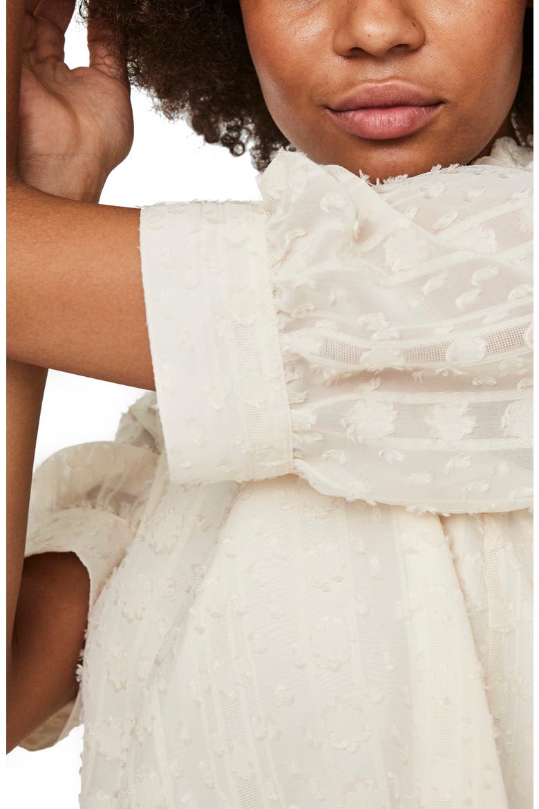 Lykke Frill Neck Top, Alternate, color, BIRCH