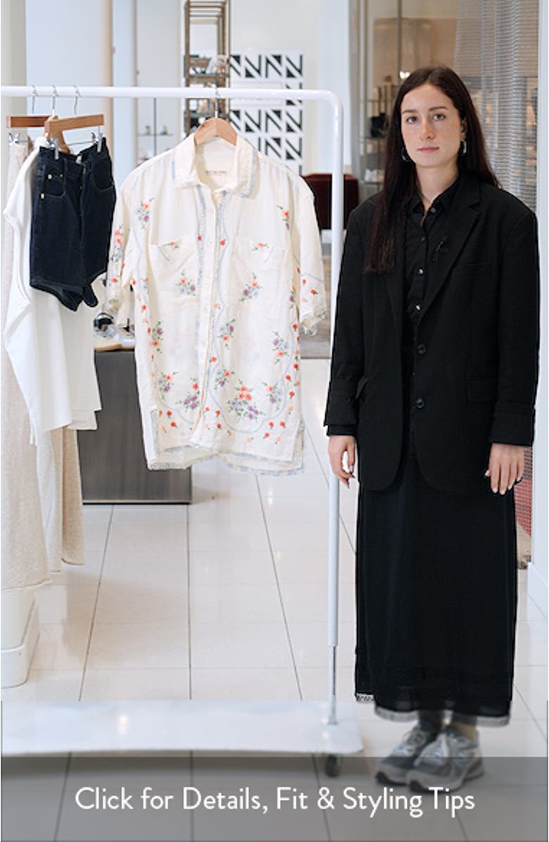 Emma Embroidererd Button-Up Top, sales video thumbnail