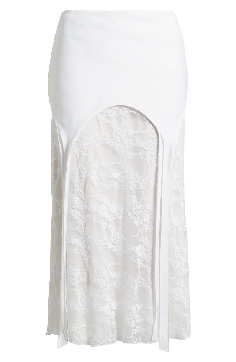 Bella Venice Lisa Lace Midi Skirt, Alternate, color, White