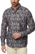 Robert Graham Ziton Tailored Fit Floral Cotton Button-Up Shirt