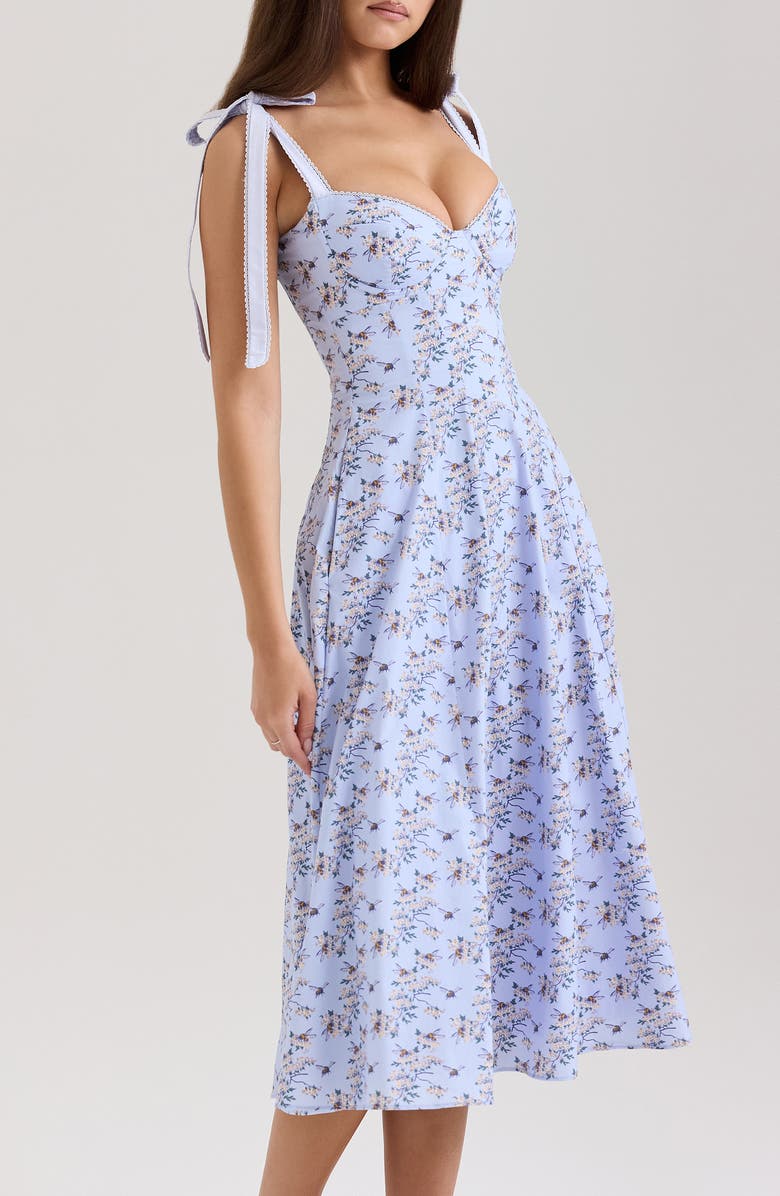 Emely Paneled Dress with Tie Straps