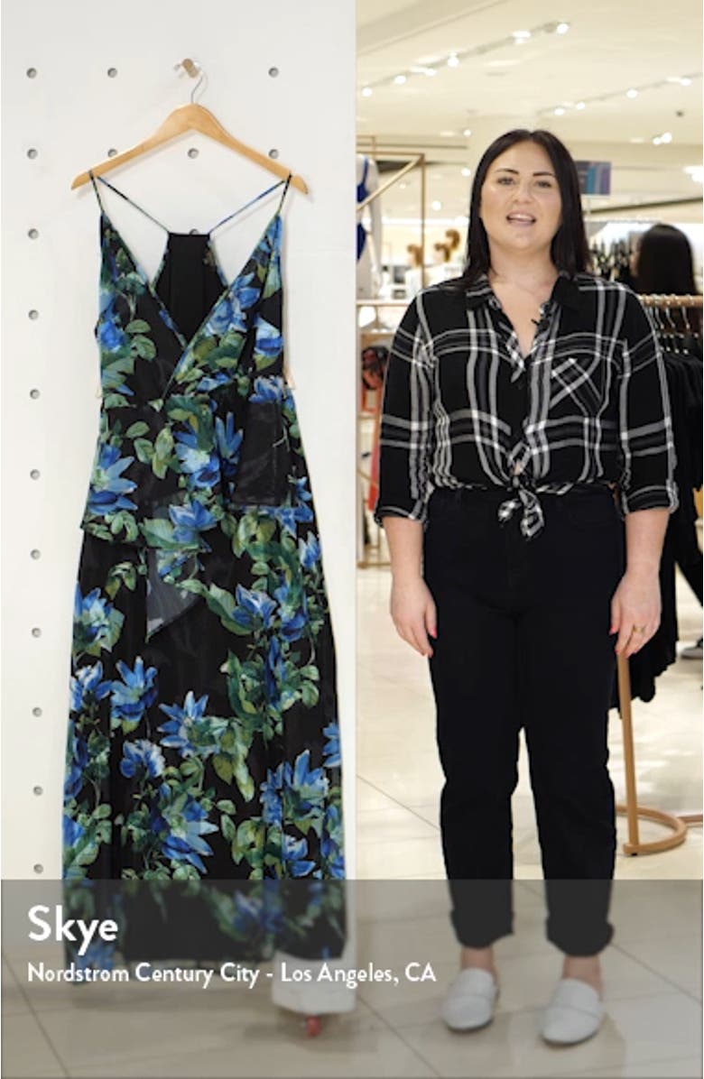 Floral Print Two-Piece Maxi Dress, sales video thumbnail