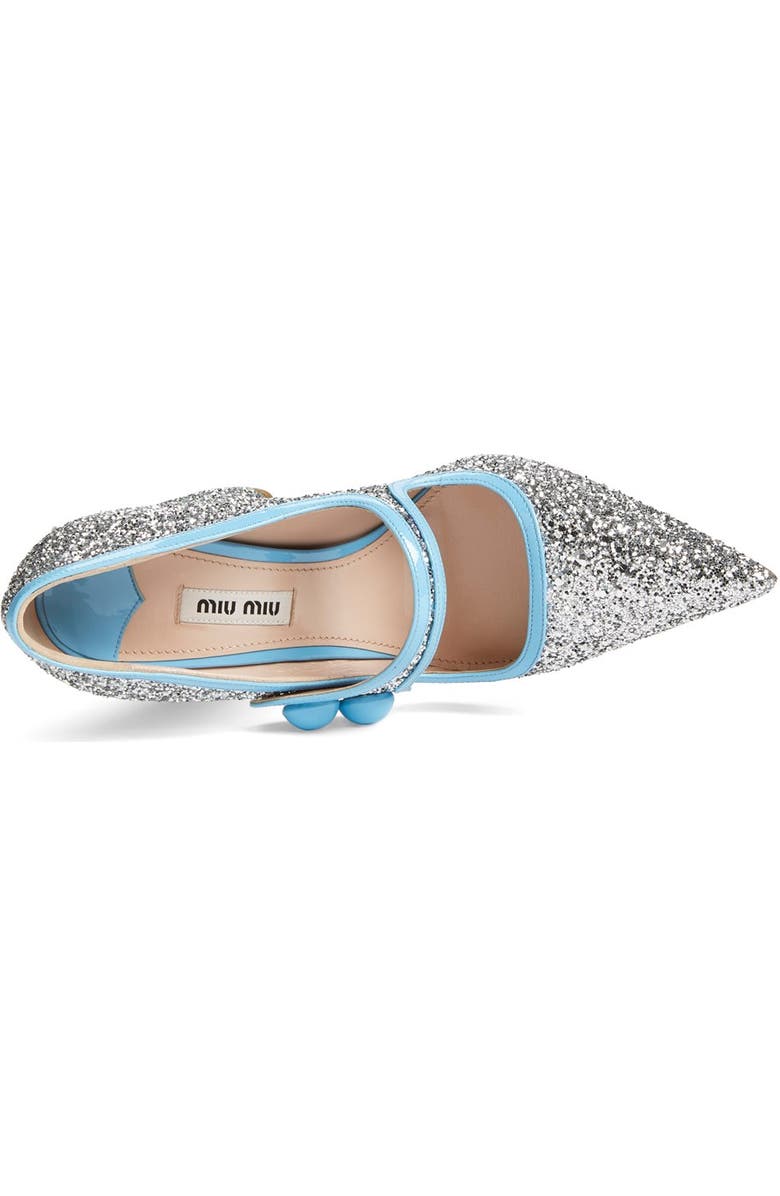 Miu Miu Glitter Mary Jane, Alternate, color,