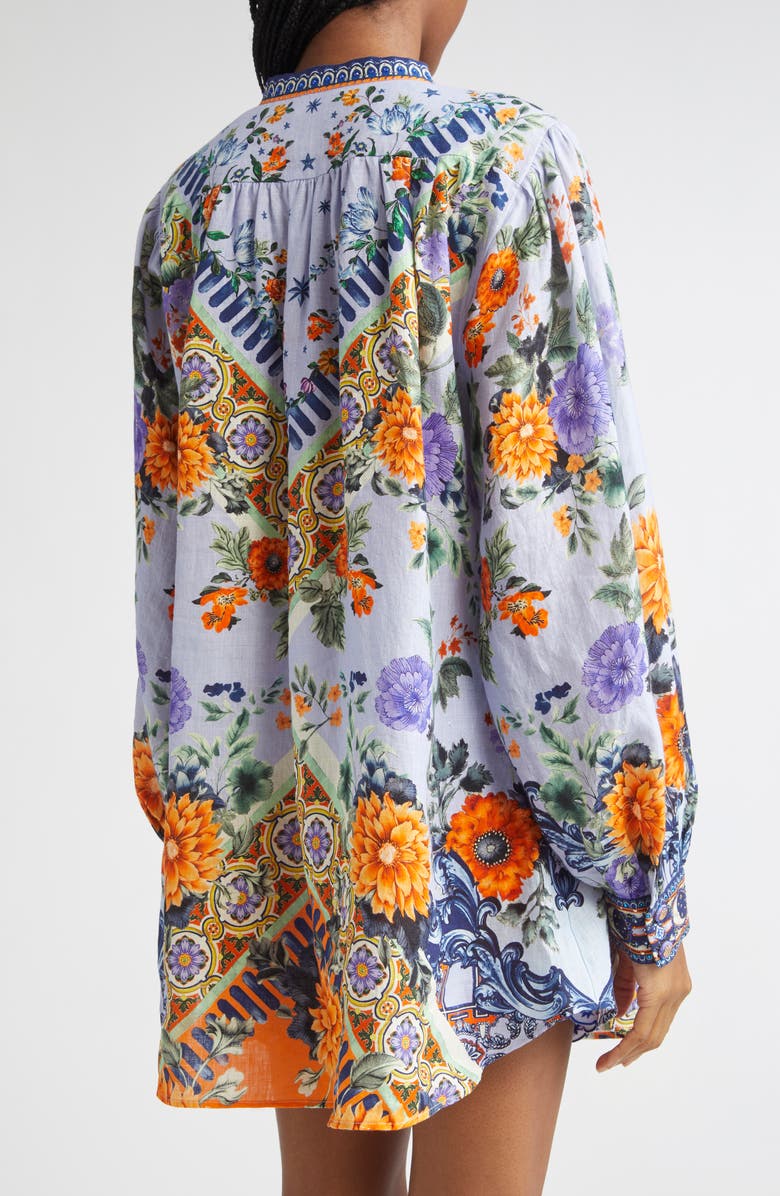 Camilla Luscious in Lisbon Linen Shirt, Alternate, color, Luscious In Lisbon