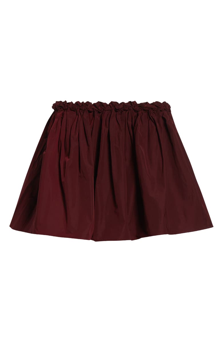 Shushu/Tong Floral Waist Miniskirt, Alternate, color, Wine Red