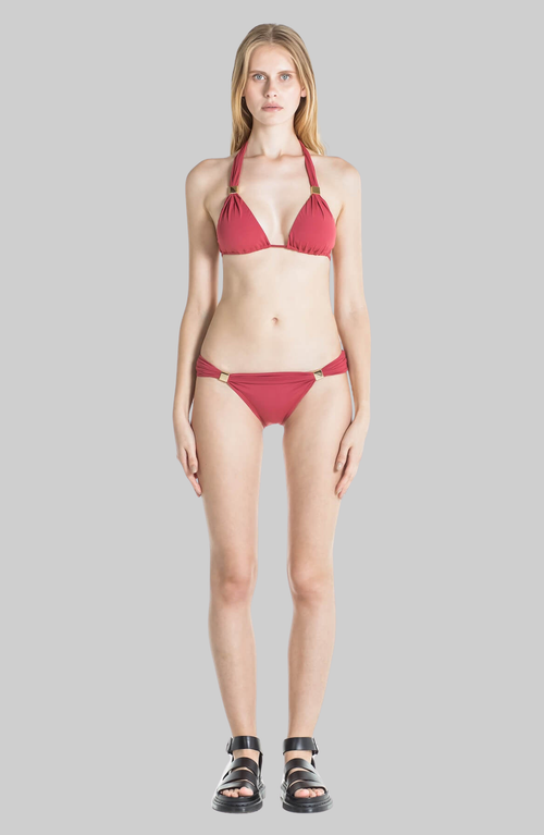 Sauipe Nina Halter Bikini Top With Pads In Terracotta